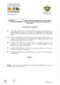 784716780 4632011743789169 4165304304712756735 n - Filière Café-cacao: 68 usines de conditionnement identifiées pour la campagne de commercialisation 2026-2027